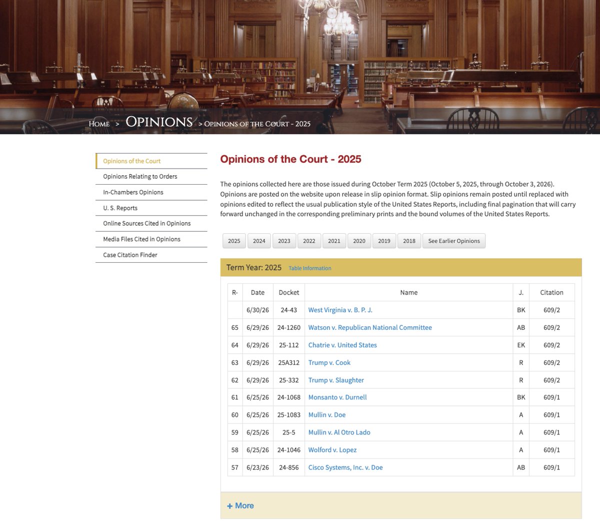 AnonGTK's tweet photo. Today's Supreme Court Opinions are being uploaded now... https://t.co/mUUufWTLcm