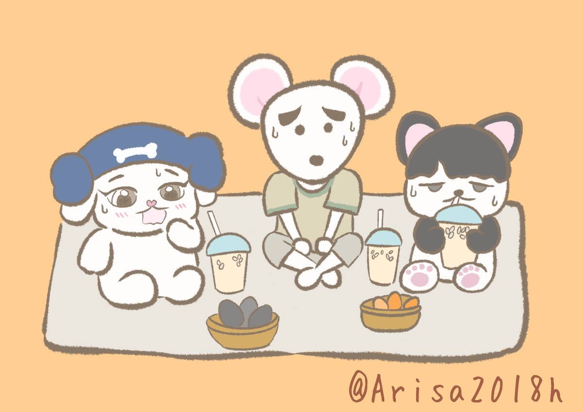 Arisa2018h's tweet photo. 쭌니＆세우스＆훈묘 xikersfanart
みんなで一緒にチムジルバン！

セウス・アート・アワード🐭#세은
#WSAA #월드세우스아트어워즈 #worldseuseuartawards
#xikers #싸이커스 https://t.co/B5awQKYc1F