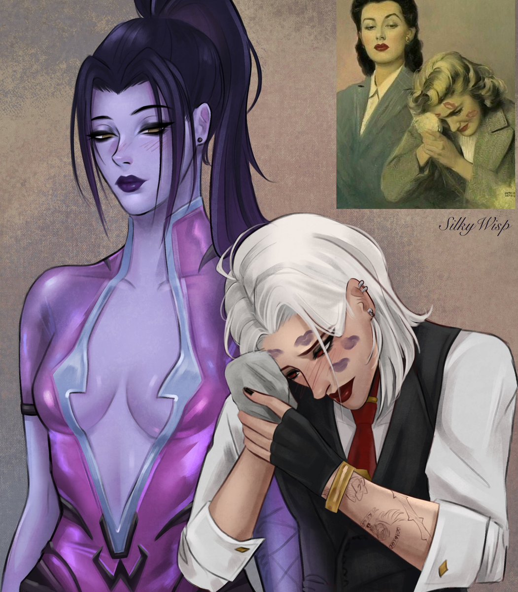 SilkyWisp's tweet photo. wholesome #ouihaw for today :> 
#overwatch #yuri https://t.co/oUDYGsnG1o