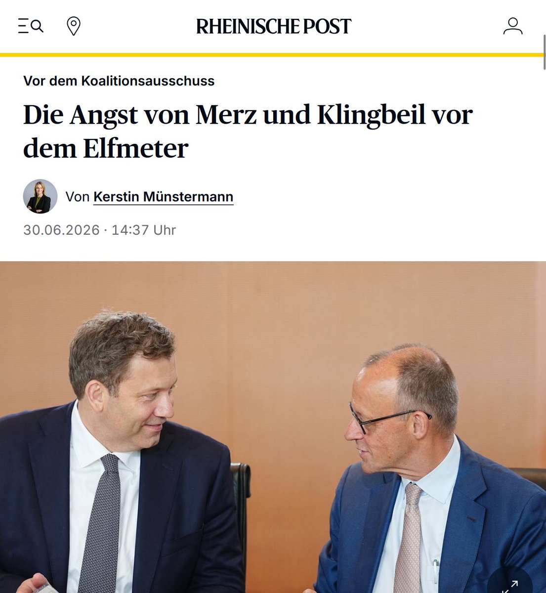 SHomburg's tweet photo. Klingbeils Ultimatum

@larsklingbeil hat soeben zwei Vorschläge unterbreitet, die BEIDE einen höheren Spitzensteuersatz vorsehen. Damit gibt er dem @bundeskanzler zwei Chancen, den Elfmeter im eigenen Netz zu versenken und das letzte Wahlversprechen zu brechen.

Hintergrund: Die meisten deutschen Unternehmen sind Personenunternehmen, für die der Spitzensteuersatz der Einkommensteuer relevant ist und nicht der Körperschaftsteuersatz. Im Hinblick auf die Dauerrezession ist es eminent wichtig, diesen Spitzensatz nicht zu erhöhen.

Klingbeil und seine Umgebung verfügen indes nicht über wirtschaftlichen Sachverstand, sondern bedienen Neidreflexe. Seine Pläne umfassen auch die Erhöhung der Erbschaftsteuer, Alkoholsteuer, Plastiksteuer, Nickeleien bei der Kapitalertragsteuer etc. pp.

Jenen Mittelschichten, die durch GKV- und GRV-Verschärfungen ohnehin beim Nettolohn verlieren, werden die Maßnahmen als „Entlastung” verkauft. Das ist alles so unglaublich dreist.