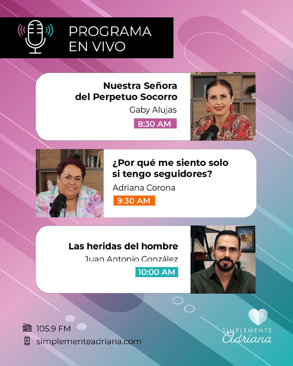 adrianacoronag's tweet photo. No importa si vas manejando, trabajando o preparando el desayuno. Qué gusto que nos permitas ser parte de tu mañana en #SimplementeAdriana. ☕ ¡Comenzamos!
Escucha aquí:
📱Por Internet: https://t.co/rThgp2T6BT
📻 Radio en Guadalajara: 105.9 FM https://t.co/qYbcEy7FnB