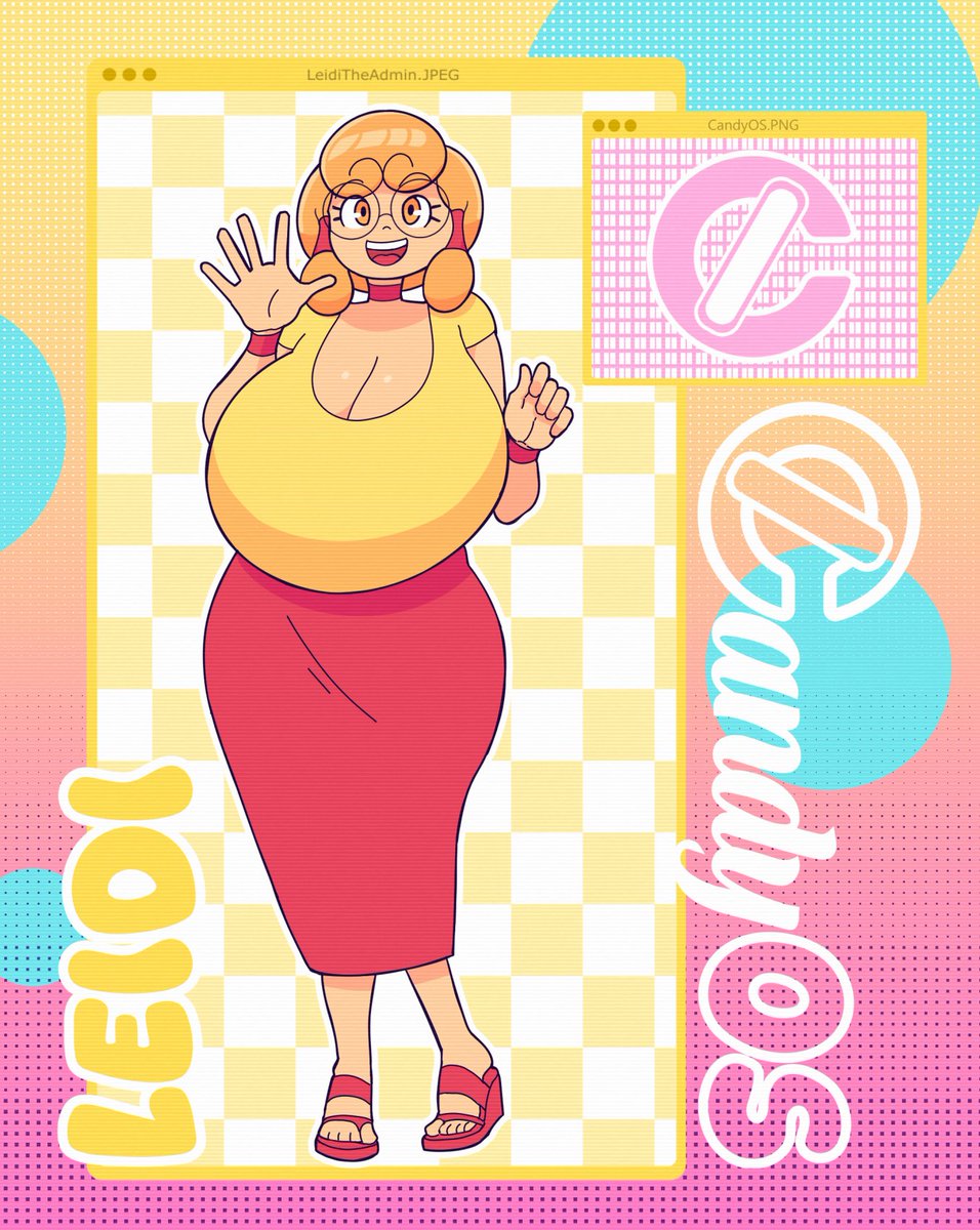 CandyOSX's tweet photo. Here we present Leidi! The user and admin of CandyOS! The mind behind the bouncy scenarios and the one doing all those silly misclicks resulting in "Bundles of Meis" or the "Maximizing of squishiness" of other characters >u< https://t.co/Seu19xScI0