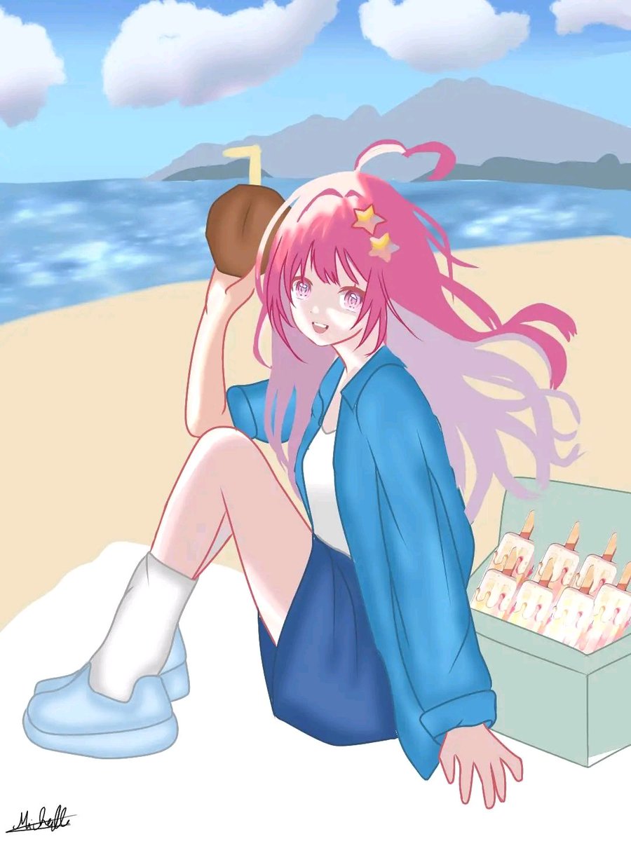 Michelle_Arts0's tweet photo. Summer has arrivd⁺⊹˚.⋆🏖️🫧 https://t.co/wpHTW22nWH
