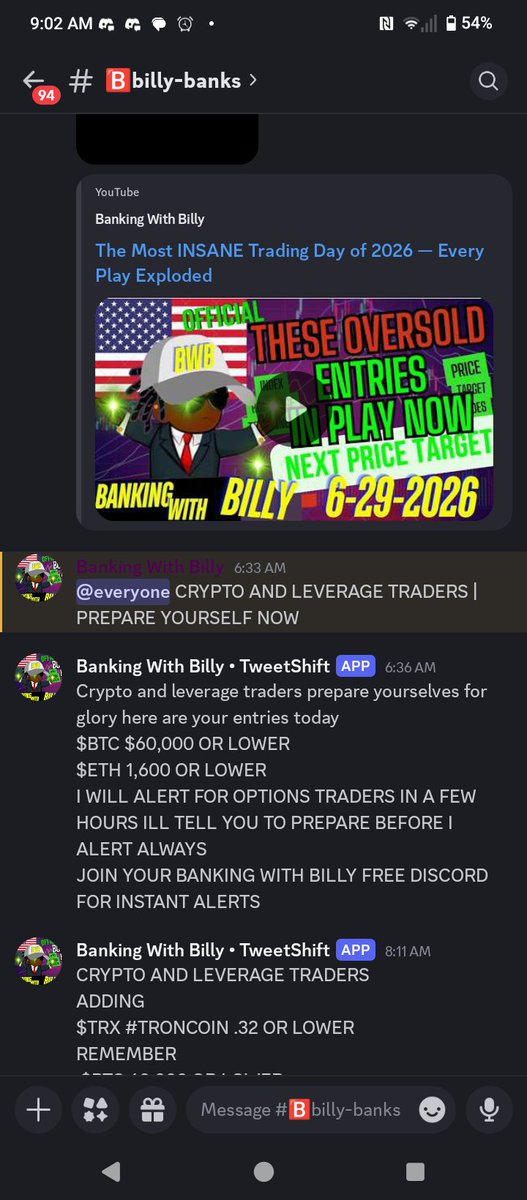 YOUR $BTC LONG IS NOW UP 100% 💎💎💎💎💎💎
YOUR $ETH LONG IS NOW UP 100% 💎💎💎💎💎💎
TOO MUCH EASY 
REMEMBER 30-40% STOP LOSS IF YOUR ARE NEW 
(I tagged our en