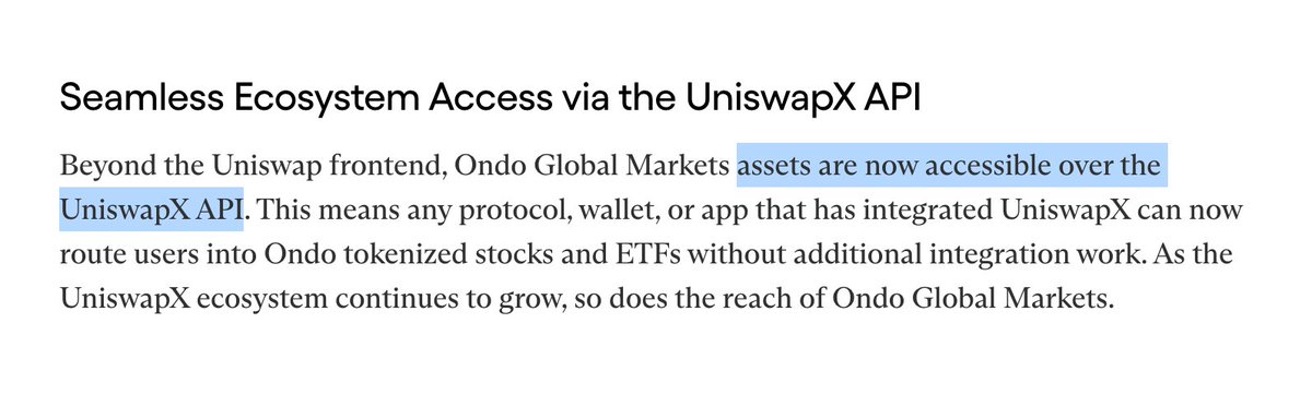 0xprasang's tweet photo. @OndoFinance @Uniswap gg; liquidity++ for tokenised assets! 🫡 https://t.co/x26S97bDD8