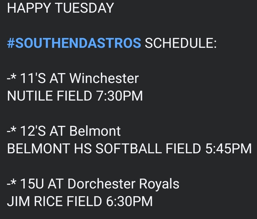 South End Baseball tweet media