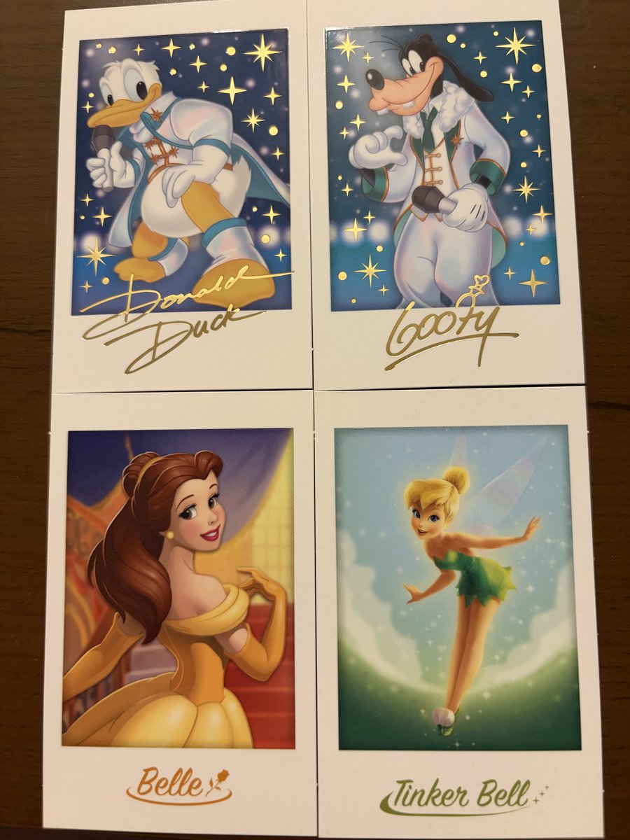 umimatu__idv's tweet photo. 【交換】ディズニー キャラポトレ 交換

譲:画像のもの(ドナルド、グーフィー、ベル、ティンカーベル)
求:クラリス

郵送または東京駅、横浜駅での手渡し希望。検索からもお気軽にお声掛けください🙇‍♀️！ https://t.co/wgF8xztztQ