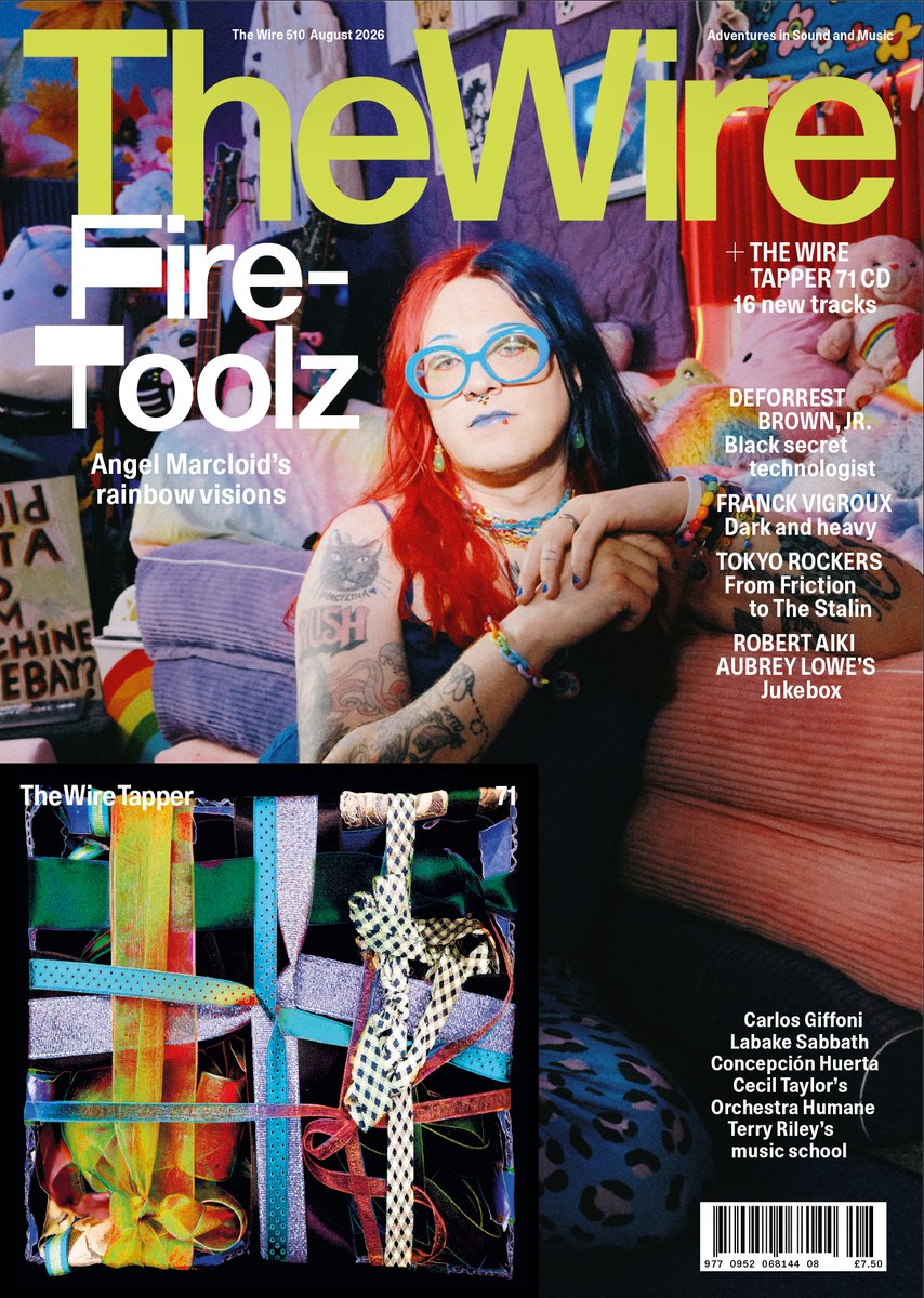 thewiremagazine's tweet photo. The Wire 510 is out now!  

Featuring Fire-Toolz on the cover, plus DeForrest Brown Jr., Franck Vigroux, Tokyo Rockers, Carlos Giffoni, Labake Sabbath, Phil Coy, Robert Aiki Aubrey Lowe’s Jukebox, The Wire Tapper 71, and much more.  

Pick up your copy here: https://t.co/qoCnMBTGaQ