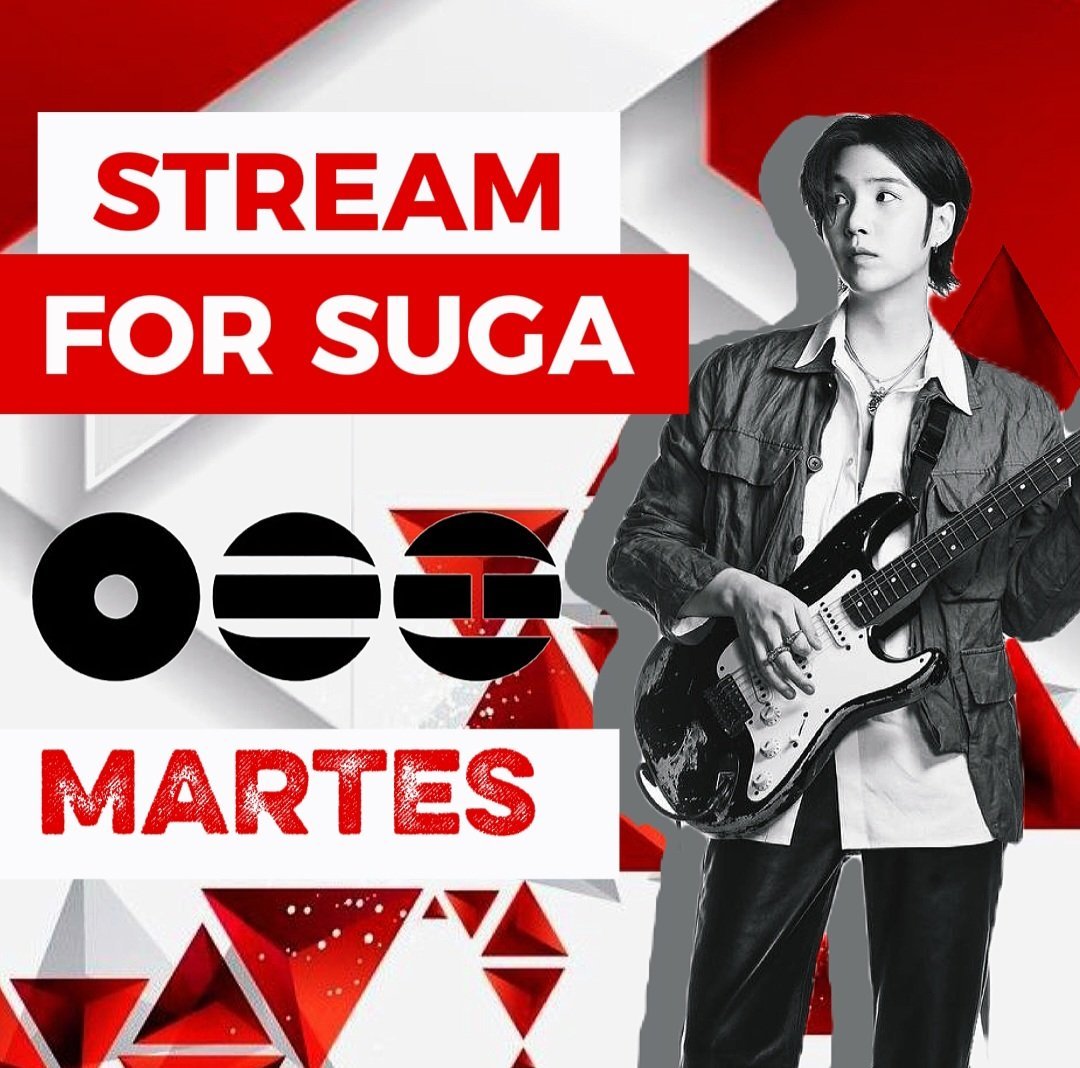 min_yoongi44's tweet photo. 🔴PLAYLIST DE YOUTUBE 
MARTES DE
#STREAMFOR_SUGA 

☑️COME OVER + SUGA 
☑️COME OVER + RAPLINE 
☑️HOOLIGAN + SUGA 
☑️2.0 × SWIM + SUGA 

🖇https://t.co/R6WtKnloPq
🖇https://t.co/0hKSferfC3
🖇https://t.co/wDkFNMoJcx
🖇https://t.co/nPgAJ2yCgk https://t.co/ntUwj6U1NU