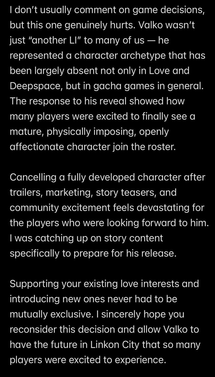 PixelsBeCrazy's tweet photo. @Love_Deepspace Please read. If you care about your player base overseas at all.. https://t.co/EfWzKuzSwF