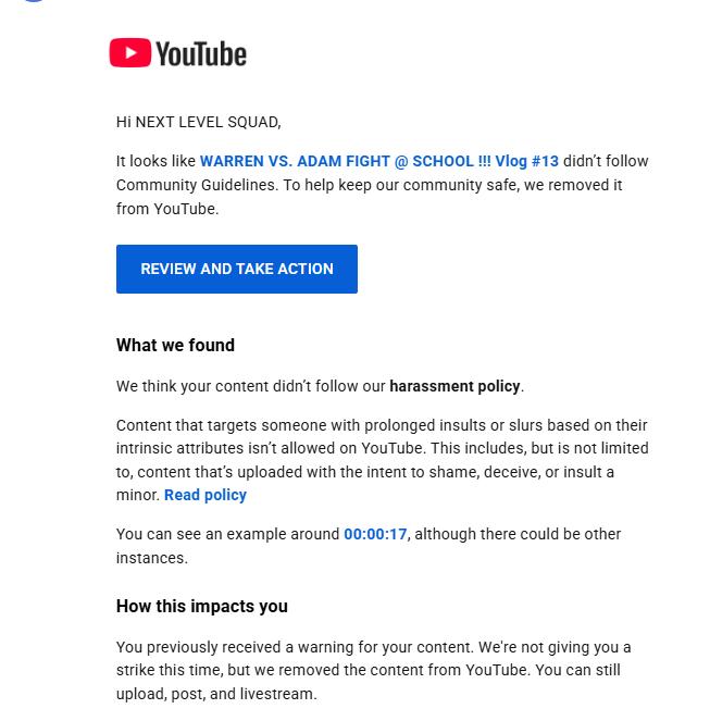 warrencortezz's tweet photo. @TeamYouTube
Hi Can you PLEASE review my removed video? I’m also kindly requesting reinstatement of our youtube channel. If reinstated i am more than happy to delete ANYTHING and ALL content that violates youtube's policy guidelines https://t.co/7t36hqadwZ thank you for your time https://t.co/VznvS6L8p4