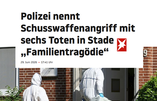 KratiKratos's tweet photo. Erschießt 6 Menschen außerhalb seiner Familie.
Sie nennen es "Familientragödie". https://t.co/wq9sG2JFAP