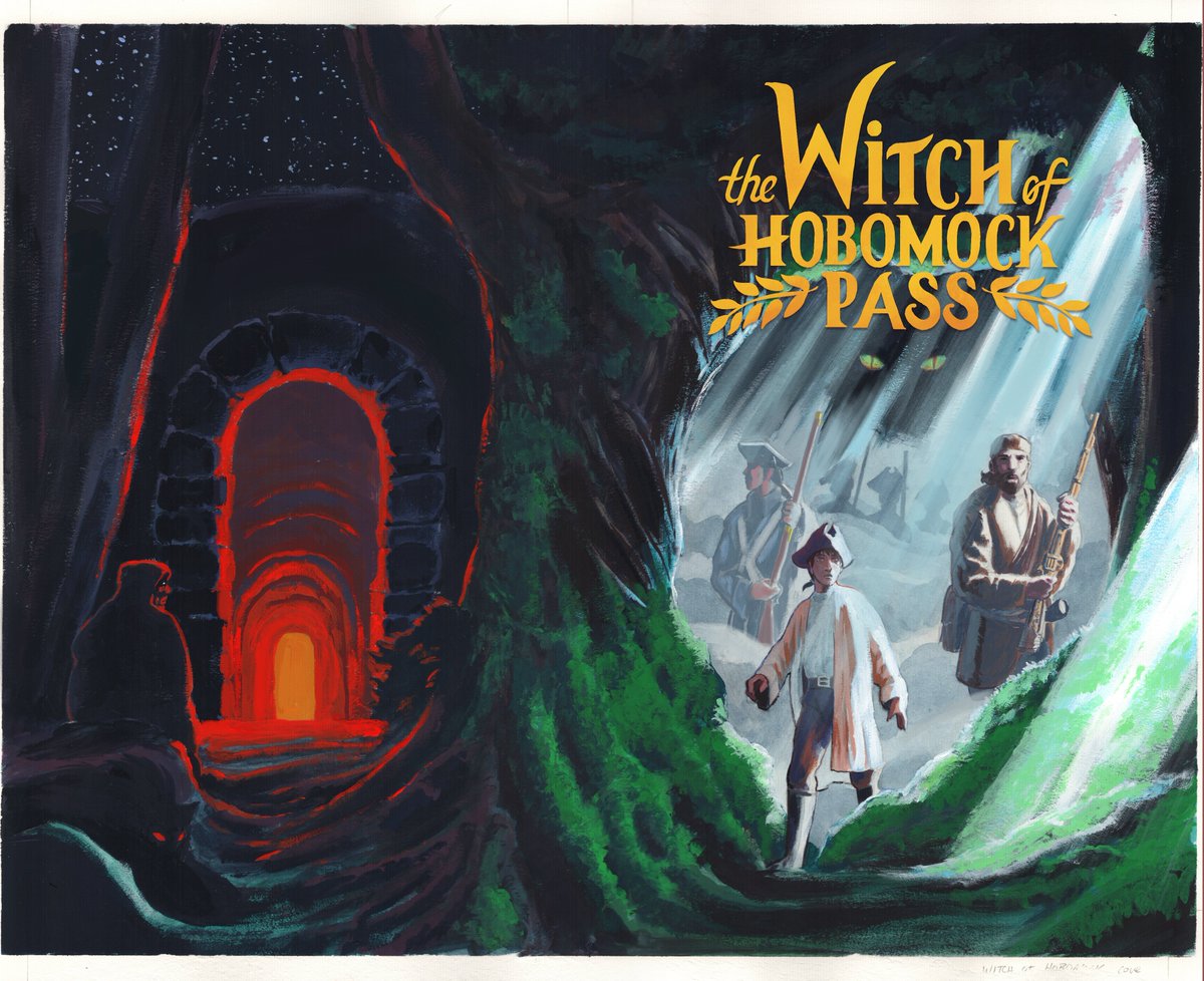 jholtillus's tweet photo. Gouache-painted book covers. Who has the time? Apparently @MichaelFKane because he commissioned me to create one for his new novel, which just launched its crowdfunder. https://t.co/ehGmrHo1nN