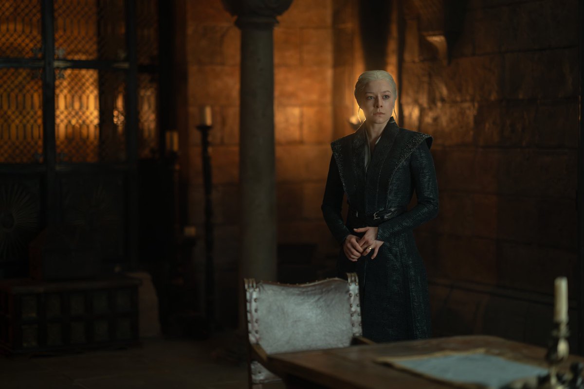 westerosies's tweet photo. New look at Queen Rhaenyra Targaryen in #HouseOfTheDragon Season 3 Episode 3. https://t.co/L3Nyopl0Rz