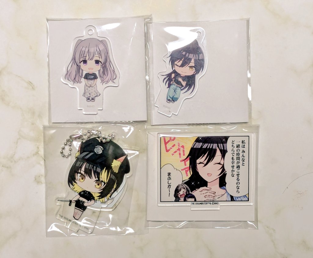 nadenekoT's tweet photo. （交換譲渡）
アイドルマスターシャイニーカラーズ
シャニマス
（譲）
アクスタ
Admiral　霧子　咲耶
わくドキくじ　ルカ
4コマ　アクスタ　咲耶
（求）
定価+送料（都内手渡し可能）
Admiral　恋鐘　雛菜　小糸
わくドキくじ　はるき
4コマ　同種異種　透　羽那　はるき　恋鐘 https://t.co/kc3kXpNX7C