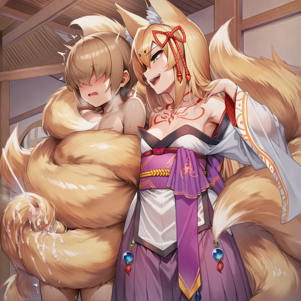 LipLemonster's tweet photo. たまも様の尻尾コキ３ https://t.co/BYyoZbCTfS