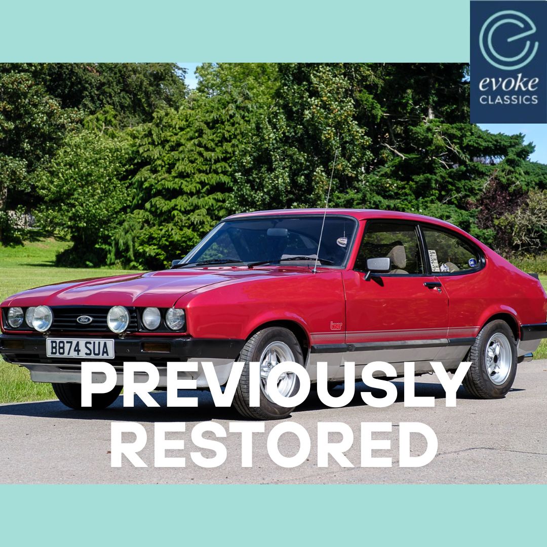EvokeClassics's tweet photo. LIVE AT AUCTION
1984 Ford Capri 2.0 Laser
https://t.co/LYFMNAhMqq
Previously restored example
Approx.82,000 miles showing
Extensive recent mechanical expenditure
Desirable 'Laser' specification with RS alloys
MOT, Tax & ULEZ exempt
HPI Clear
#FordCapri #Capri #CapriLaser https://t.co/EkLPfgd0Fy
