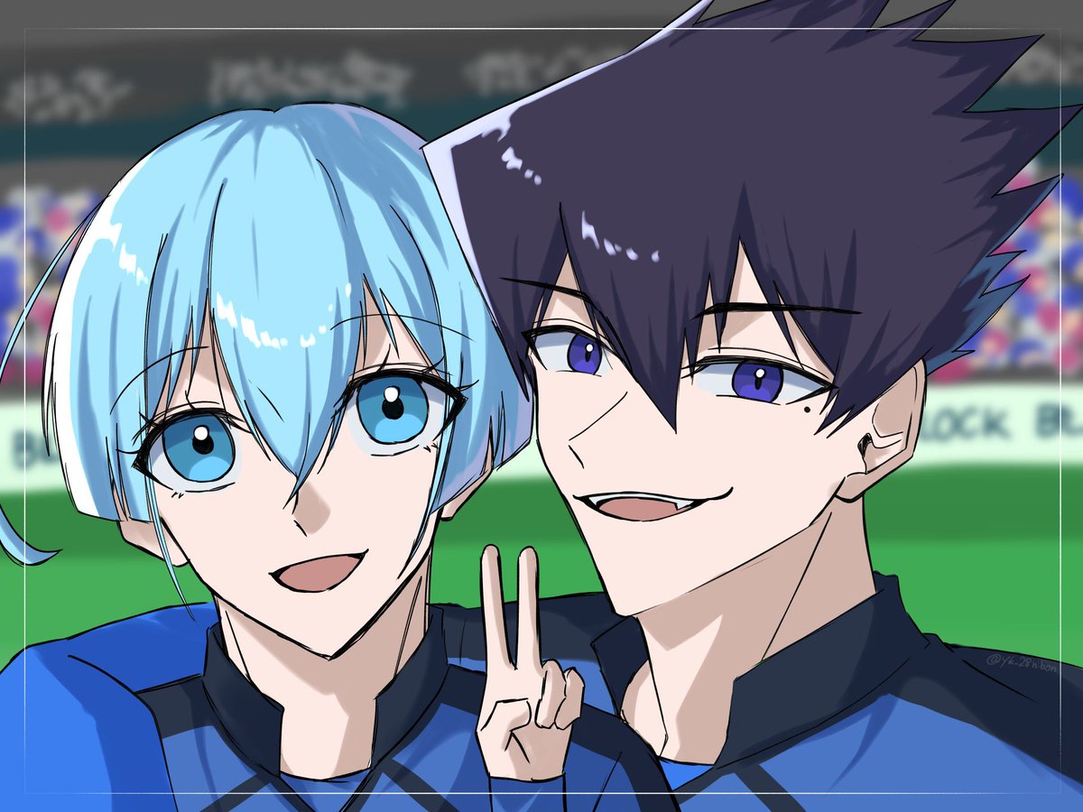 yk_28hibon's tweet photo. #今月描いた絵を晒そう
krhoの日、ウエハース、制服……この2人には色々ある月でした💙🩵
3期の続報もあったねー！！ https://t.co/64li9iu0Ch