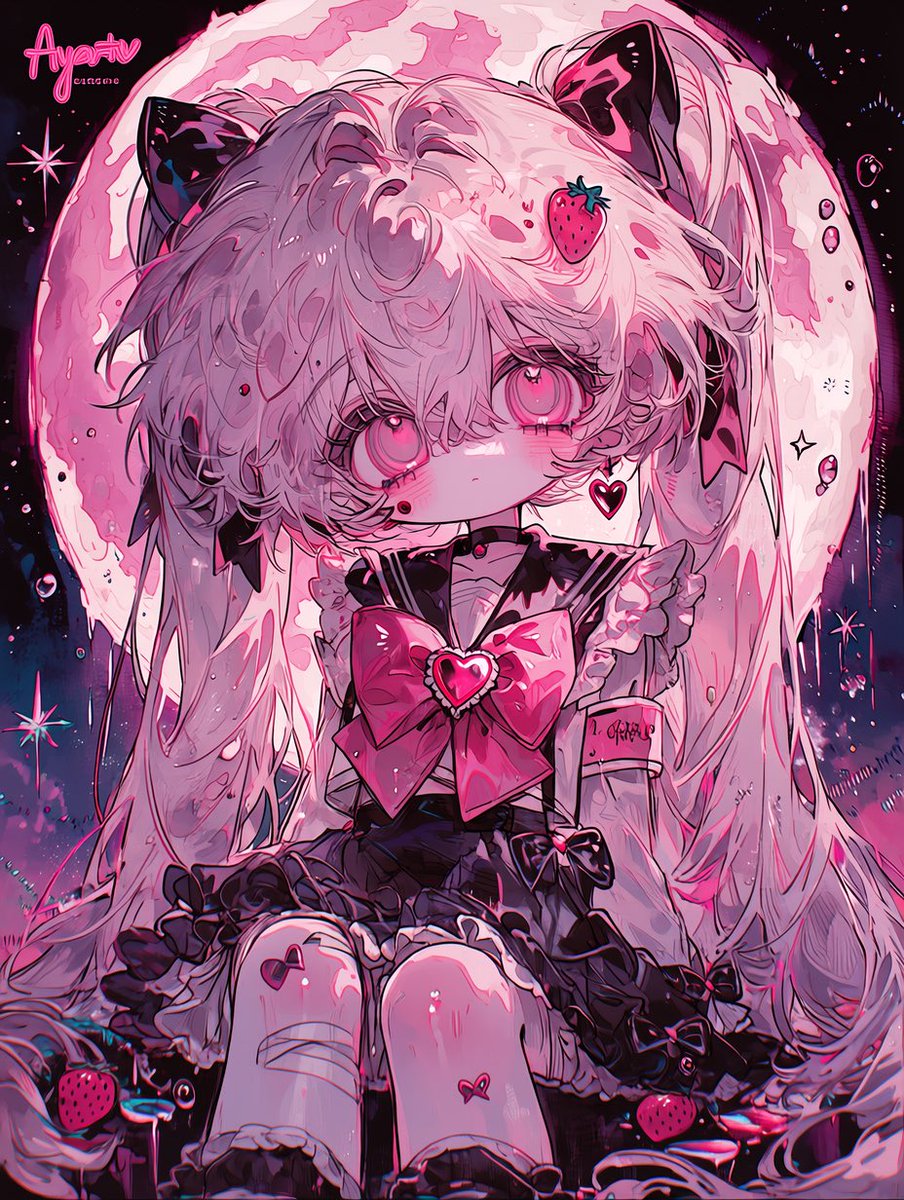 4ya_Gryffindor's tweet photo. #ストロベリームーンArt 

ピンク！！！！ https://t.co/BYsG2lOzB6