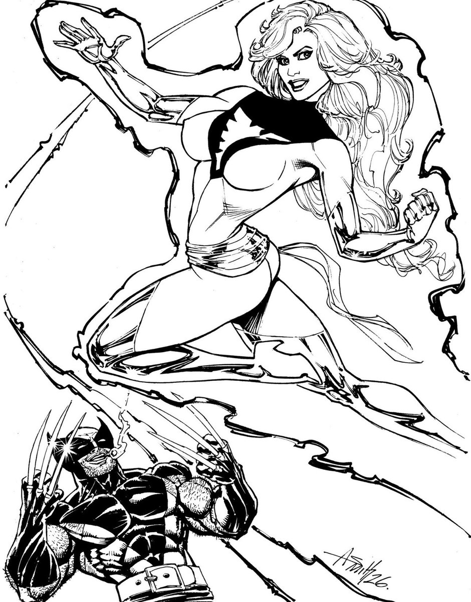 andysmithart's tweet photo. From last night’s #CGKINGS draw stream with the topic being characters #JohnByrne has worked on. I went with the obvious! https://t.co/EyVky2kfif