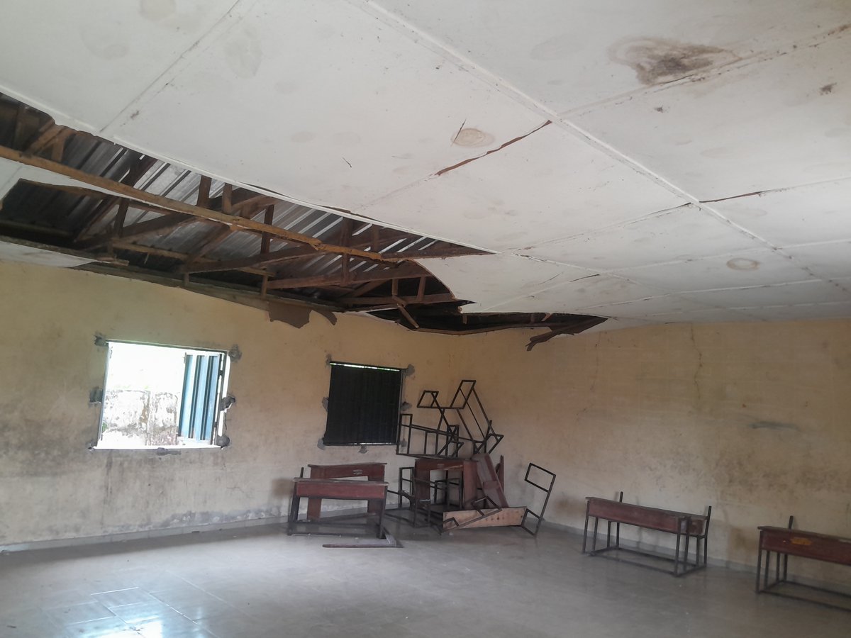 TrackaNG's tweet photo. Dear Gov @RtHonSheriff and Hon Augustine Ogedegbe,

This is the state of Otorho nursery and primary school, Ethiope East LGA, Delta state. 
The classrooms are completely dilapidated. Students are exposed to a harsh learning environment; under the sun and in the rain, learning is almost impossible.

Secondary school students also share this building with them. This is especially concerning because a secondary school facility was constructed 5 years ago but has been abandoned at roofing level and now nothing is being done to complete this project.

Children need a conducive environment to learn and deserve access to quality education.

We implore your office and the @DSGovernment, @NigEducation to facilitate the renovation of Otorho primary school and completion of Otorho secondary school.

#FixOurSchools