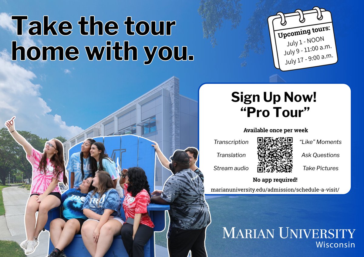marian_wi's tweet photo. Check out our new Pro Tour, where you'll never forget what your tour guide said!📝A live transcript will appear on your mobile device in your preferred language during the tour and a copy will be sent to you after!
🔗Sign up today: https://t.co/bOcq9UP1Oi https://t.co/PVfNdJDhkf