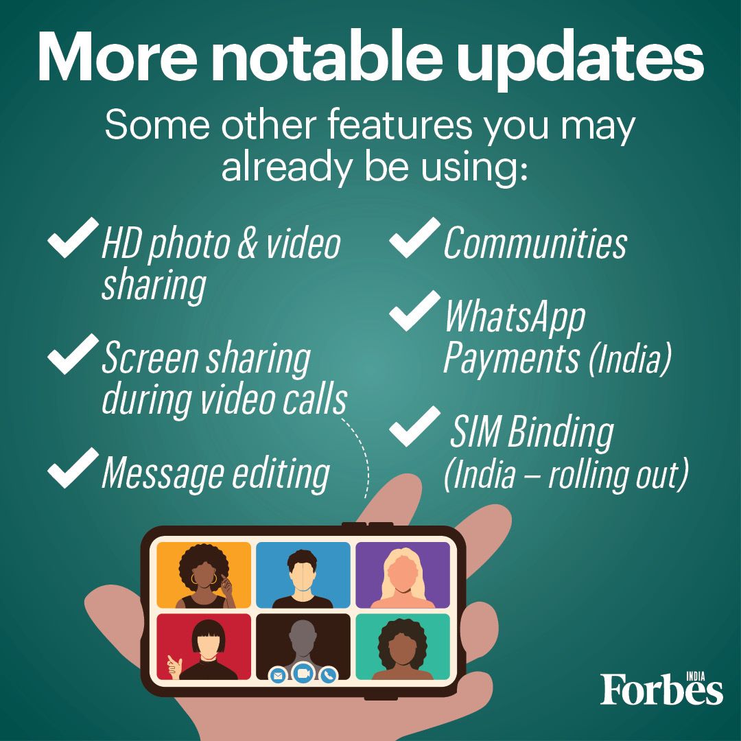 ForbesIndia's tweet photo. WhatsApp rolls out username feature; not all users are happy https://t.co/pBLAfZxsYs