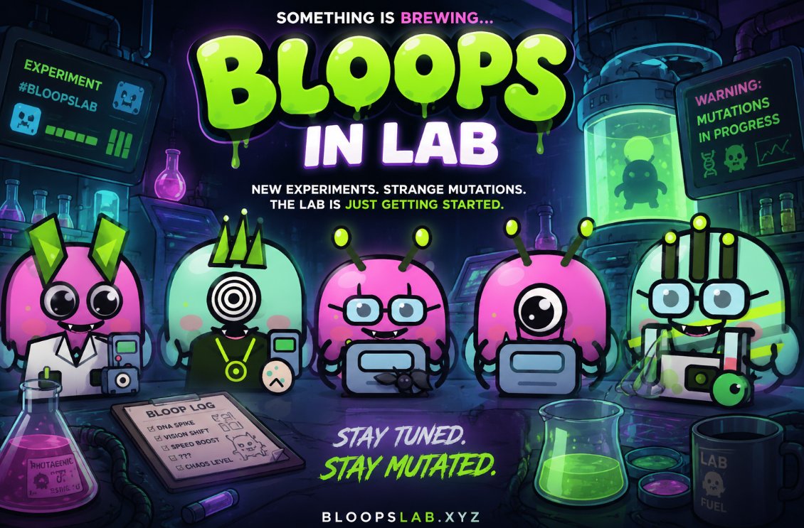 bloopslab's tweet photo. 🧪🧬 The experiment is growing... 🧬🧪

🚀 More than 2,000 wallets have already been added to our website and the lab is only getting started

👾Bring your Bloopie into the lab and discover what mutation awaits...