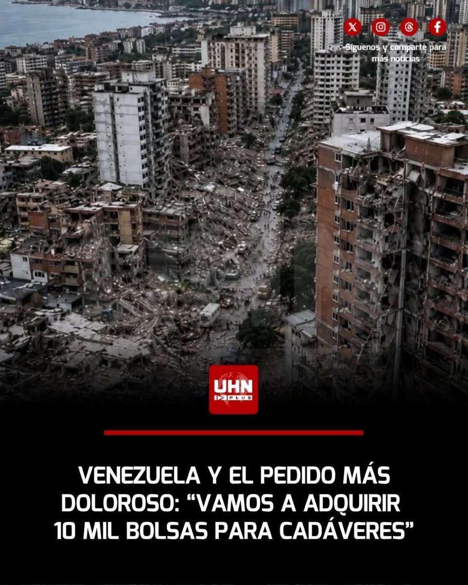 UHN_Plus's tweet photo. 🇻🇪‼️| Gianluca Rampolla, coordinador residente de la ONU, dialogó con Reuters y reveló que Venezuela hizo el pedido más devastador de todos: “No hay dudas, la cifra es superior a la reportada. Puedo dar un indicador aproximado. Vamos a adquirir, y esto es algo acordado con las autoridades locales, 10 mil bolsas para cadáveres”.
