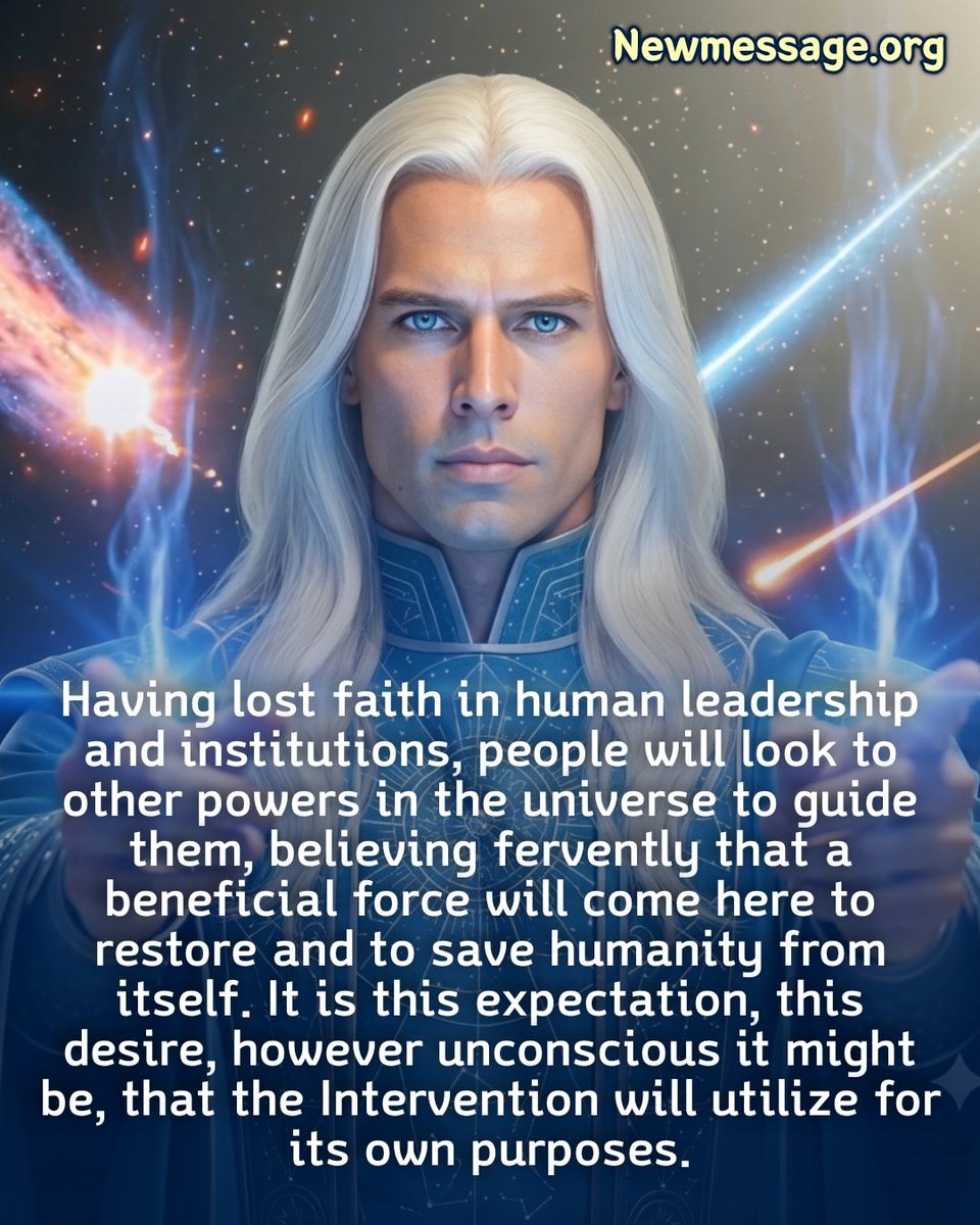 StarSunny777's tweet photo. 🚨 The Intervention seeks not to destroy you, but to use you, to use you for their own purposes. This is a reality you cannot escape, and the deception that will be cast upon the human family and the pacification that it will cast upon the human family to submit, to acquiesce, are very strong and compelling.

🔻Read More 👇 📚 
https://t.co/TaZxjmmjel

#Disclosure #UAPs #ufoX #ufotwitter #NHI #Newmessage #MarshallSummers #Alliesofhumanity