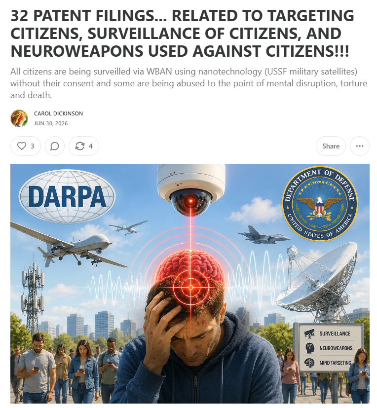 kelllynn28's tweet photo. https://t.co/L1GWX2QJ8P
#Dickinson #Patents #TargetedIndividual #TargetedIndividuals #TI #TIs #MKUltra #WBAN #Nanotechnology #Microchips #Gangstalking https://t.co/PuFIasFseJ
