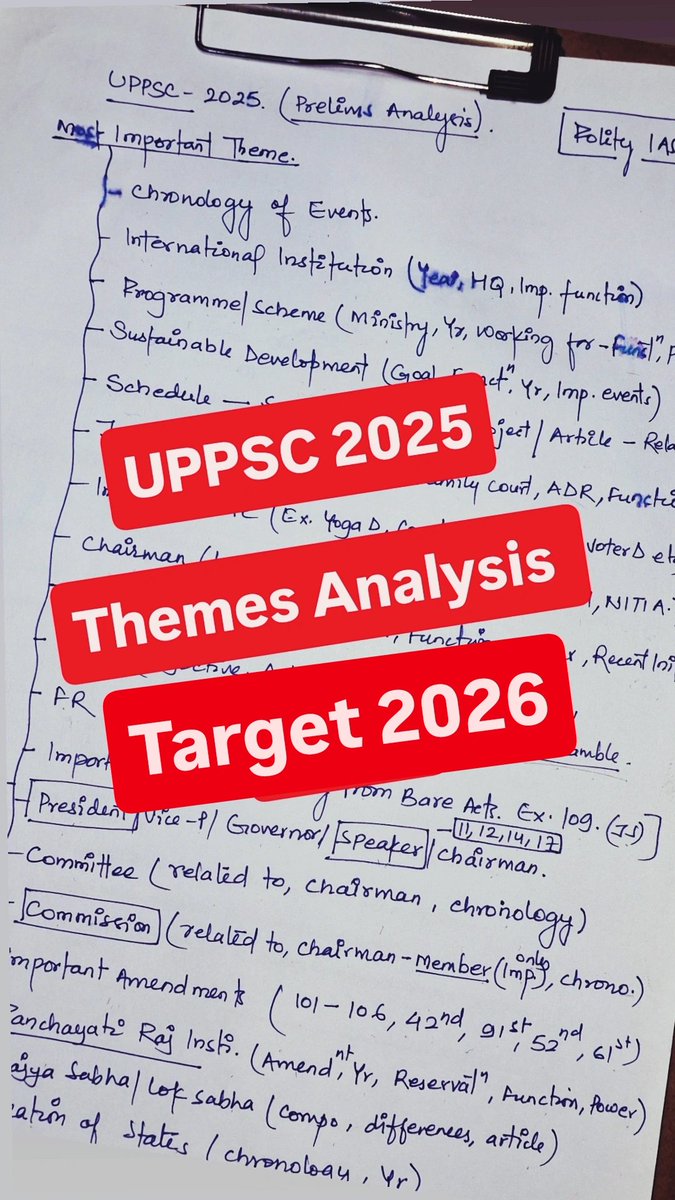polity5678's tweet photo. 📚 UPPSC Prelims 2025 - Stop guessing| Start preparing with data🚀| Smart Preparation🔥

https://t.co/JSuPTHEaJK

Just Watch on the above link you will be surprised 😮 

#uppsc #UPPSC2026 #upsc #aspirants #CivilServices #paperanalysis #Polityias555 https://t.co/uVfK1vrUAW