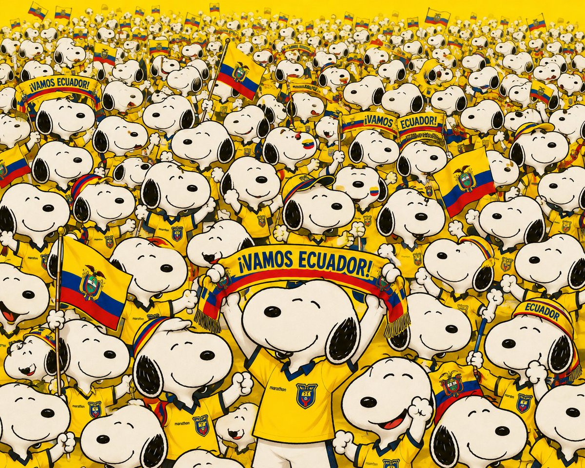 MrDOWNec's tweet photo. Hasta Snoopy hoy apoya al país HP 🇪🇨 https://t.co/hFCMHiEXFE