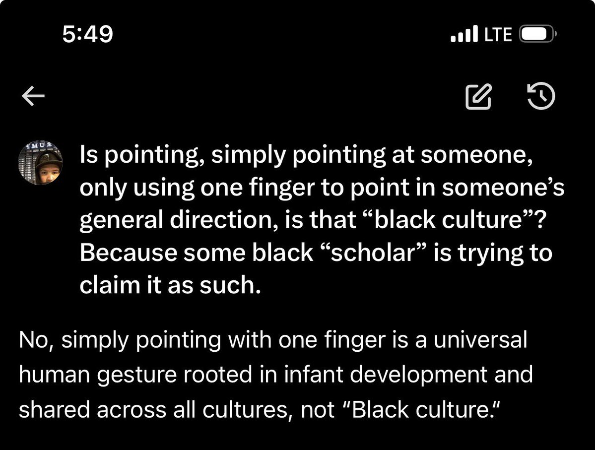 Qwyn69's tweet photo. @wastingtime888 @copart49 @MUSICANDBUILDS Maybe you believe pointing is your culture because you never developed cognitively past infancy? https://t.co/Xo9T3b3lYn