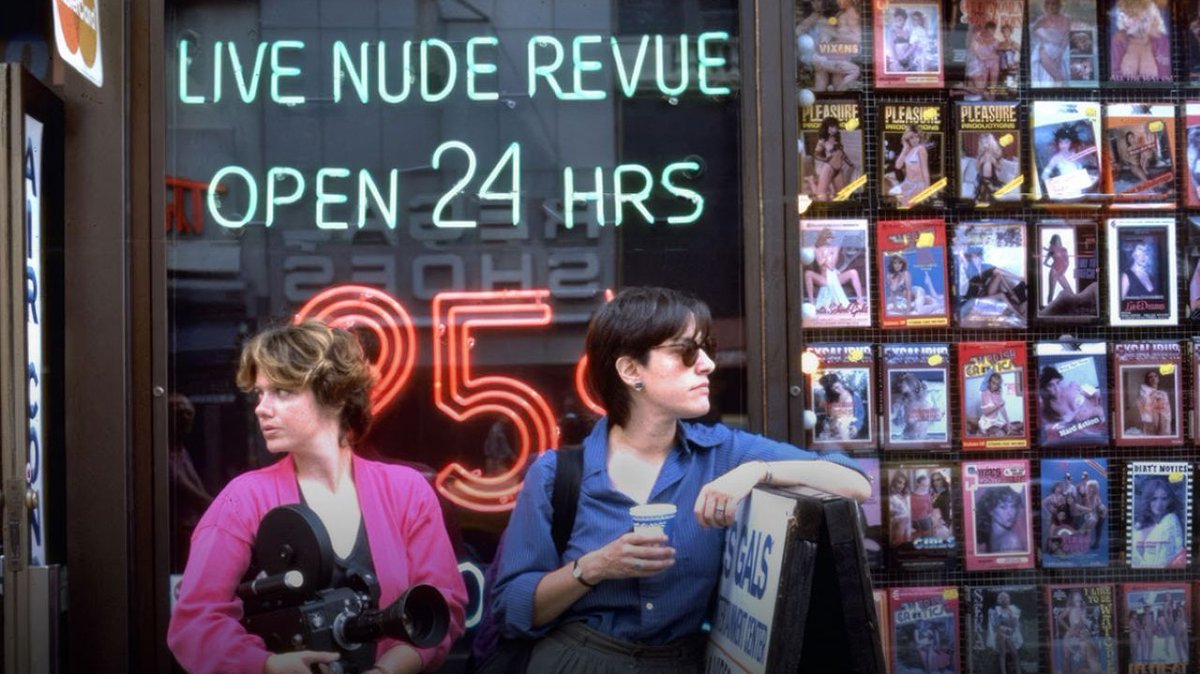 IFCCenter's tweet photo. Two directors travel America to interview men who profit from sexually exploiting women in the witty, unflinching 1986 doc RATE IT X.

40 years later, see how little things have changed – and stay for Q&amp;As with directors Lucy Winer &amp; Paula De Koenigsberg

https://t.co/pi8ryXgWHO https://t.co/9Nk2IQVnHV