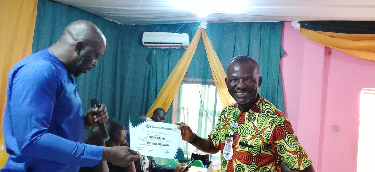 ralphcgeorge's tweet photo. Re-elected for second tenure Anambra State Football Association @ANSFAofficial.
Grateful.
#onward https://t.co/VtLA4RDzqT