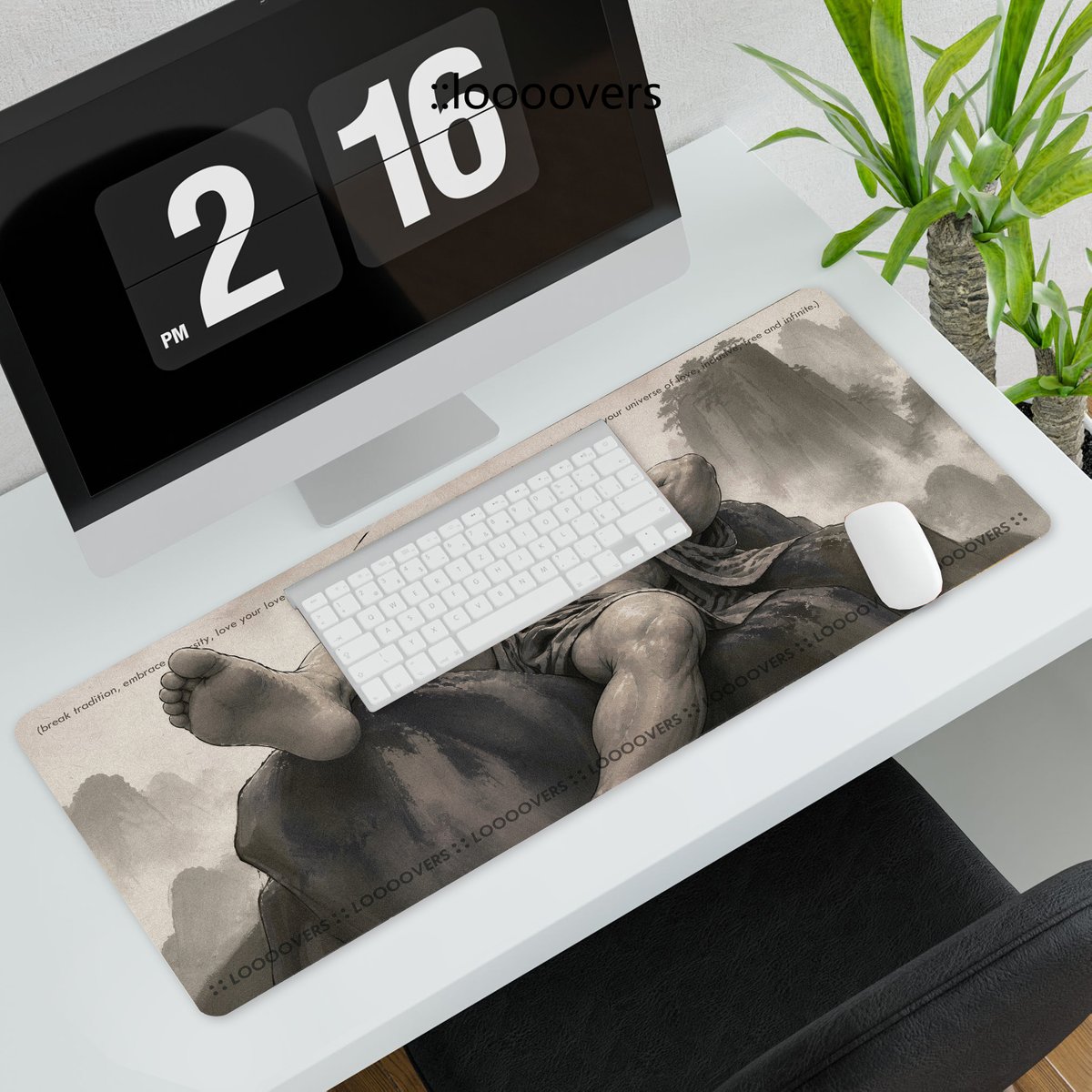 LOOOOVERSFM's tweet photo. New mouse pads now available—
Traditional ink-wash style: "Pool of Wine and Forest of Meat" 
https://t.co/FhUnG8qFBa
#mousepad #肉壮 #水墨 https://t.co/NJhhTaPEqA