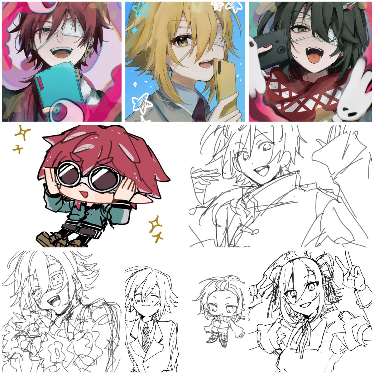 今月描いた絵を晒そう 意外と描いてたぞ！