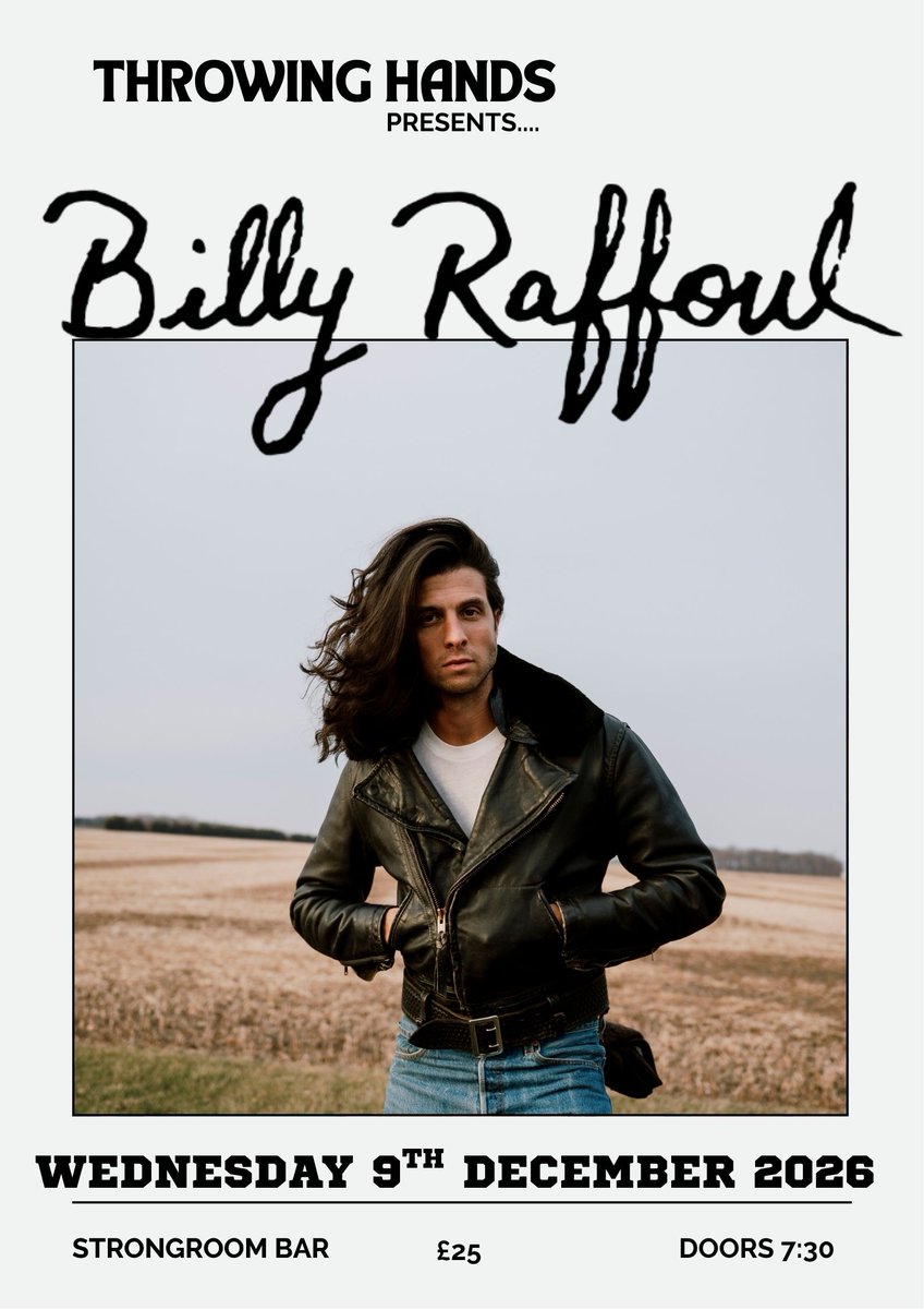 BillyRaffoul's tweet photo. London! I am THRILLED to be returning on December 9th for an intimate performance at Strongroom Bar! I am also excited to return to Germany from December 14th-16th for a few very special shows. Tickets for all dates will go on sale starting this Thursday July 2nd at 10am CEST. https://t.co/JePUkKnPaV