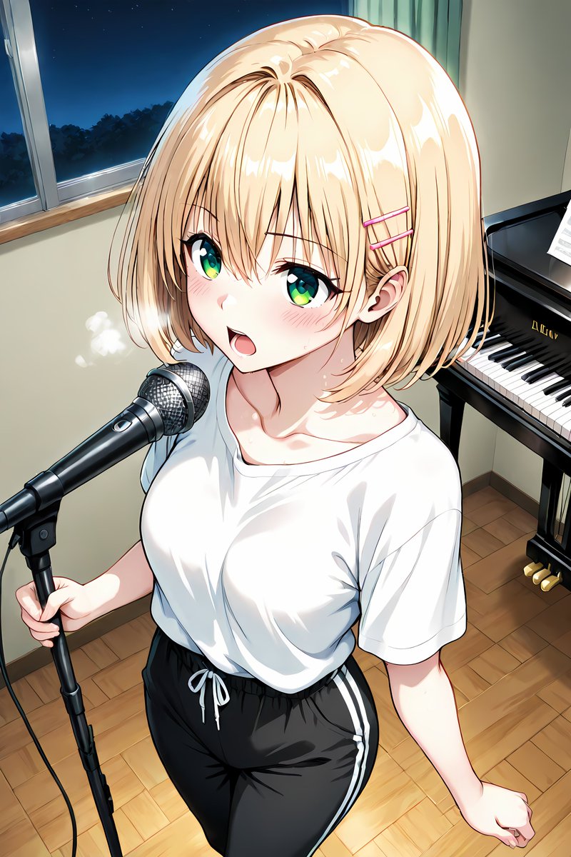 Ria_AIart's tweet photo. ボイトレ終わりました🎶
歌って本当に奥が深い…。
もっと気持ちを届けられるように練習します！

#AIイラスト #AIart https://t.co/34TA7oaPTa