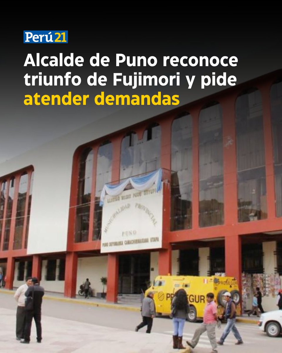 peru21noticias's tweet photo. El alcalde de la Municipalidad Provincial de Puno, Javier Ponce Roque, difundió una comunicación enviada a la lideresa de Fuerza Popular, Keiko Fujimori, en la cual la reconoce como “presidenta electa del Perú”. 

Más información: https://t.co/iOFzHNPtsm https://t.co/6ji2XWqXL8