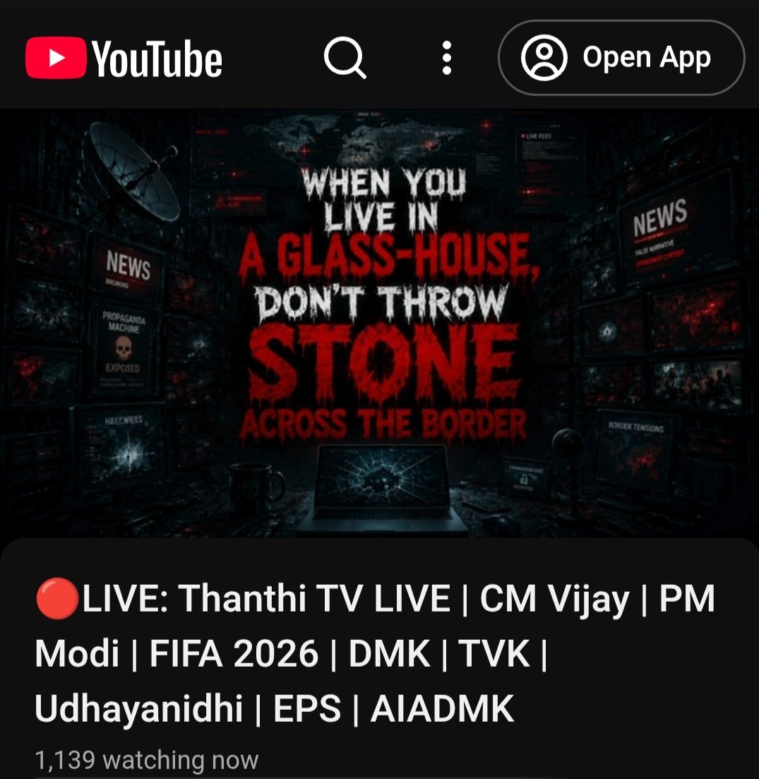 nomad_starman's tweet photo. தந்தி டிவி நிலைமை எப்படி ஆகிப்போச்சுன்னா, அவனோட நேரலைய பாகிஸ்தான்காரன் ஹேக் பண்ணிட்டான். 

Thanthi TV live relay hacked by pakis. @ThanthiTV You guys are shamless da.

@CMOTamilnadu @AshwiniVaishnaw Kindly take strict action against paki cyber bullies. This is too much. 🤦🏻‍♂️ https://t.co/eKf34qah4r