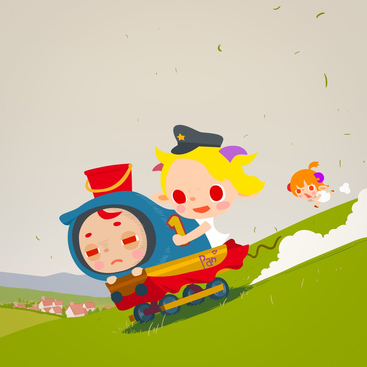 いまから とっきゅうね！」