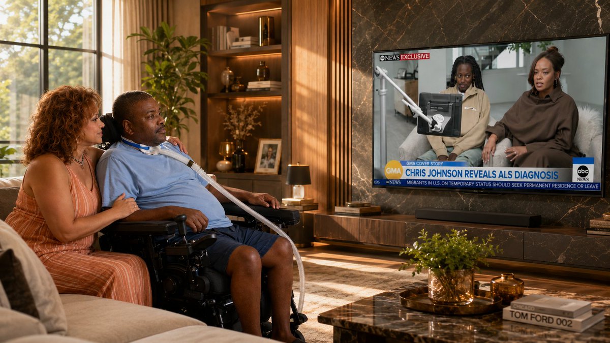 KerryGoode's tweet photo. It is 6 a.m., and I have been up all night. 

Not because I could not sleep. 

Because watching Chris Johnson’s interview with his wife, Brittany, made me relive my diagnosis all over again. 

As Chris spoke, I was not just hearing his story. I was being dragged back into mine. Before the doctors. Before the name ALS. Before the wheelchair, trach, ventilator, feeding tube, and all the machines that now help keep me here. 

I remembered the weight room. 

A place where I had built my life. A place where I had trained men to be strong, pushed athletes beyond what they thought they could do, and lived with iron in my hands and confidence in my chest. 

Then one day, I was working with the warmup bar, and I could not lift it. 

The warmup bar. 

Before I could stop it, that bar landed on my chest. I lay there stunned, confused, and embarrassed. But underneath all that was something much deeper. 

Fear. 

I remember thinking, What is happening to me? 

Then I remembered the barbecue Tanja and I were hosting. I was carrying a pan of chicken for about twenty guests. Now you have to understand, this did not happen to me. I had fed hundreds of people at my tailgate parties. Feeding folks was nothing. Carrying food was nothing. Hosting was nothing. 

But my grip failed. 

That whole pan of chicken hit the ground. 

And I was terrified. 

Not because I dropped meat. Not because twenty people were waiting to eat. I was terrified because something inside me knew this was not normal. My body was sending warnings I did not yet understand. 

Then there were the nights I woke up gasping, thinking I was having a heart attack because I could not breathe. That kind of fear does not leave you. It hides in the back of your mind until something brings it back to the surface. 

Last night, Chris brought it all back. 

I could see the fear in his eyes. I could see the pain in Brittany’s eyes. I could feel the unknown sitting in that room with them. And because Chris is a former running back, it hit me even harder. Different teams. Different journeys. Same position. Same kind of body that once knew power, speed, and toughness. Now facing something no athlete can outwork. 

I have received over a hundred texts and emails about the interview. Thank you. I know people meant well. 

But I watched it live. 

And I have been trying to fight my way out of this darkness ever since. 

My heart hurts for Chris. It hurts for Brittany. It hurts for their children, who are much younger than mine. I know the road they are staring down, and I would not wish that fear on anybody. 

Tonight reminded me that ALS does not just attack the body. 

Sometimes it makes you grieve the diagnosis all over again.