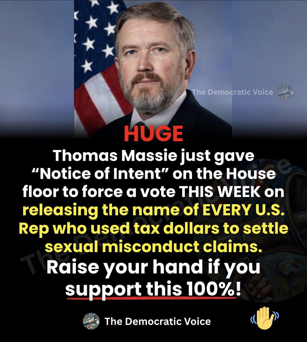 AnnieForTruth's tweet photo. Excellent! Expose the names of every single one of the U.S. Representatives who used tax dollars to settle sexual misconduct claims. 👏👏👏 #ThomasMassie https://t.co/sT53YJe2dN