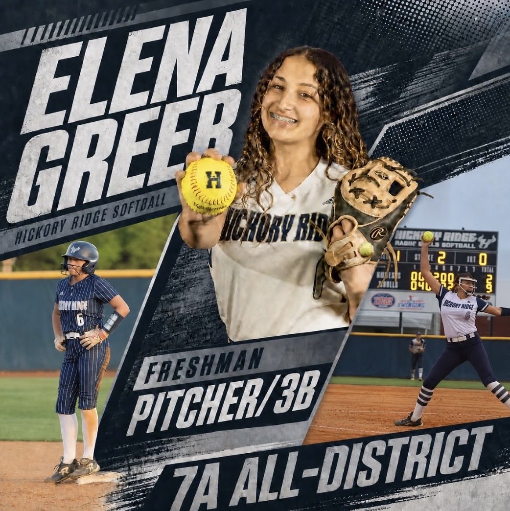 ko_Martinez_nc's tweet photo. Congratulations Elena Greer (2029) on being selected to the 7A all district team! 👏🔥

 #2029uncommitted #2029pitcher #softball #softballrecruiting https://t.co/xTl7asnHxT