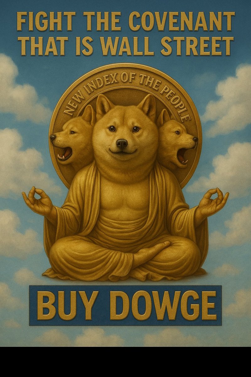 CWhisperer14's tweet photo. #DOWGE is your ticket to FREEDOM 

Your way out of the matrix.

DOWGE ➡️ For the people 

BUY ✨ BELIEVE ✨ BROADCAST
 
 @DJI6930 #FLIPTHEDOW $DJI6930 
 #DJI6930 https://t.co/PXCxYKS7Ev