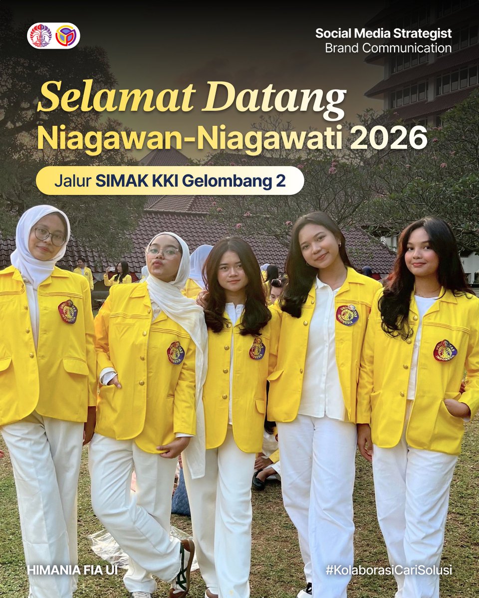 himaniafiaui's tweet photo. ✨ CONGRATULATIONSS Niagawan-Niagawati Jalur Simak KKI Gel 2 🥳
selamat selimit yang udah lolos yeaahhh!! jangan lupaa buat hubungin CP di bawah buat join ke grupnyaa 🙌🏻
CANT WAIT TO SEE YOOOOO 🐣
#simak #kki #niaga #ui #maba2026 https://t.co/vOUN8DHA1B