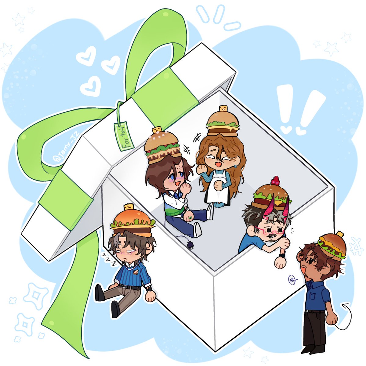 jamx_JZ's tweet photo. 🎁✨️
007n7 Character Design:
Me
@YanTheMask1 
@crystal_th49325 
@HoNk_OoOp 
@Nar_idk https://t.co/QIvC8JfzB8