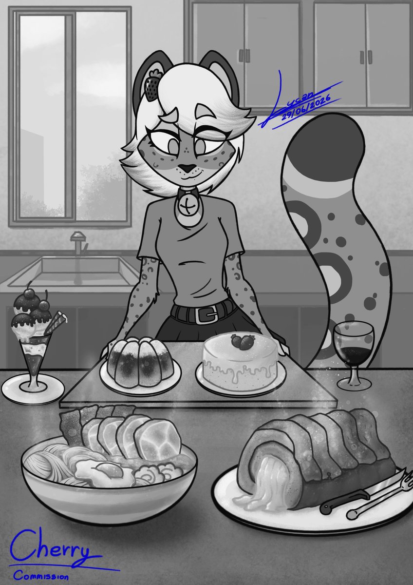 LycanArts_'s tweet photo. Finally finished the drawing! ✨

It was my first time drawing food, and I learned a lot from it.

The client loved it too! 🍜
.
.
.
.
.
.
.
.
.
#furry #furryart https://t.co/8wnVc5nw5t